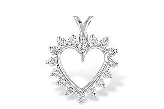 A043-12630: HEART PENDANT .45 TW