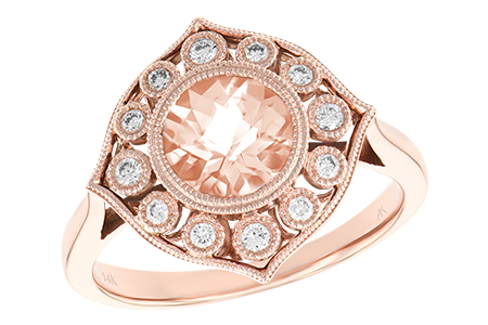 A224-95294: LDS RG .90 MORGANITE 1.05 TW