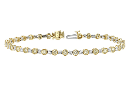 A224-99830: BRACELET 2.22 YELLOW DIA 3.04 TW