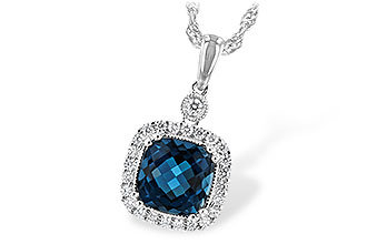 A225-83458: NECK 1.63 LONDON BLUE TOPAZ 1.80 TGW (7MM LBT)