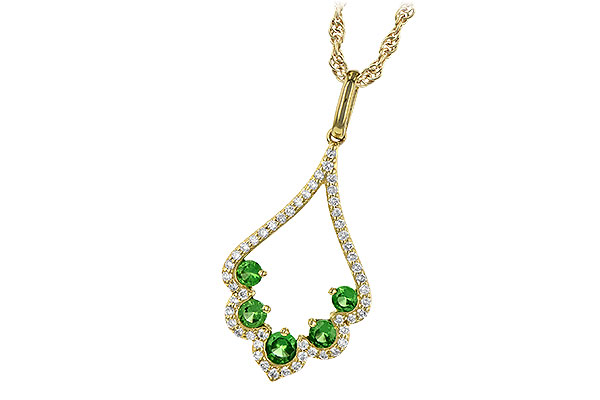 A226-73485: NECK .34 GREEN GARNET .53 TGW