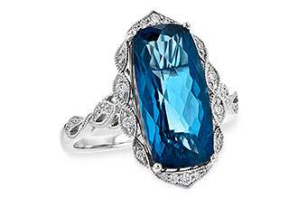 A226-74367: LDS RG 6.75 LONDON BLUE TOPAZ 6.90 TGW