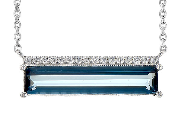 A226-78958: NECK 2.70 LONDON BLUE TOPAZ 2.80 TW