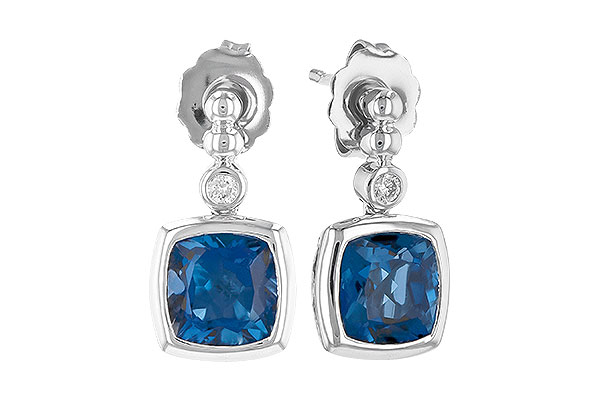 A309-46194: EARR 1.78 LONDON BLUE TOPAZ 1.82 TGW