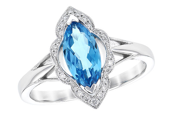 A309-52621: LDS RG 1.26 BLUE TOPAZ 1.37 TGW