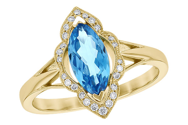 A309-52621: LDS RG 1.26 BLUE TOPAZ 1.37 TGW