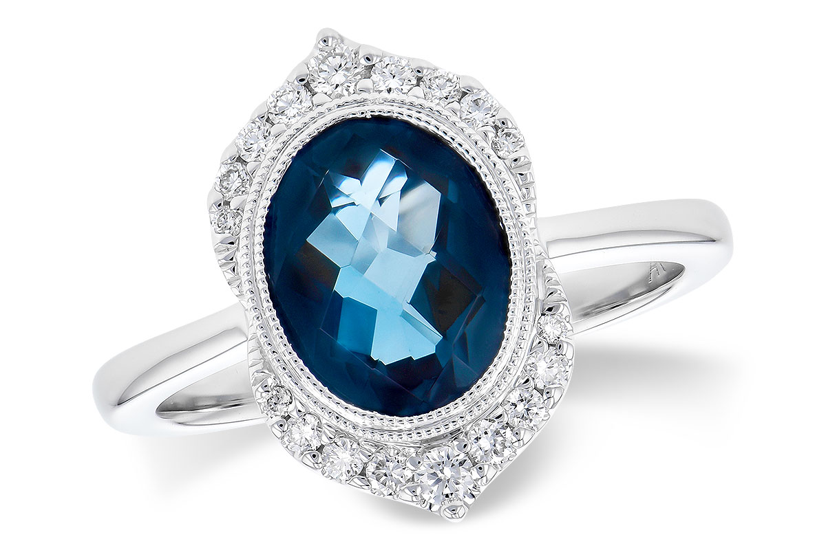 A309-53512: LDS RG 1.86 LONDON BLUE TOPAZ 2.00 TGW