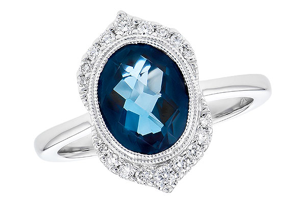 A309-53512: LDS RG 1.86 LONDON BLUE TOPAZ 2.00 TGW