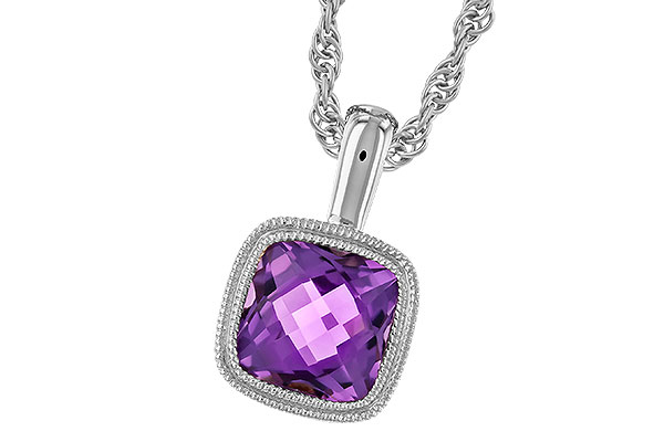 A310-43458: NECKLACE .82 AMETHYST