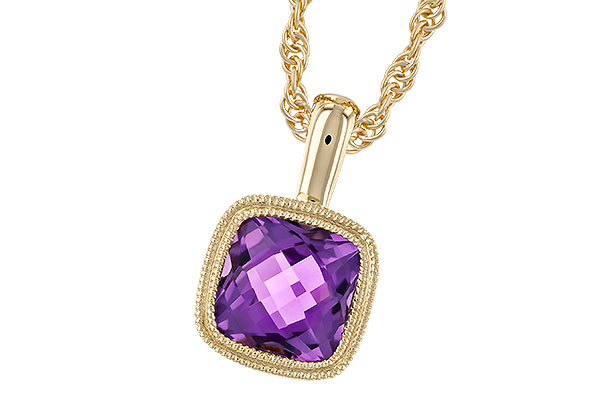 A310-43458: NECKLACE .82 AMETHYST