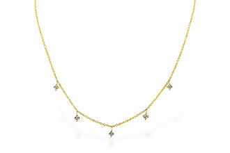 A310-44412: NECKLACE .19 TW (18")