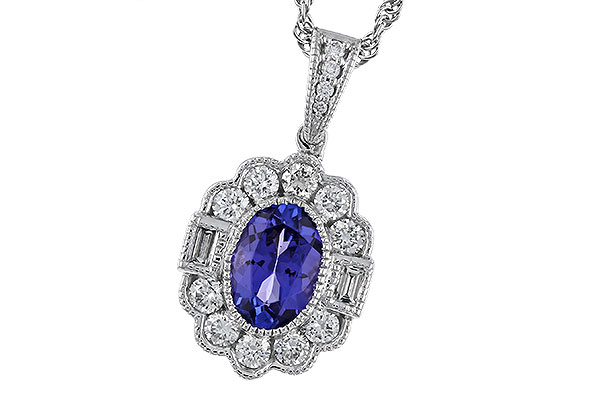 A311-28967: NECKLACE .80 TANZANITE 1.15 TGW (7x5MM OV)