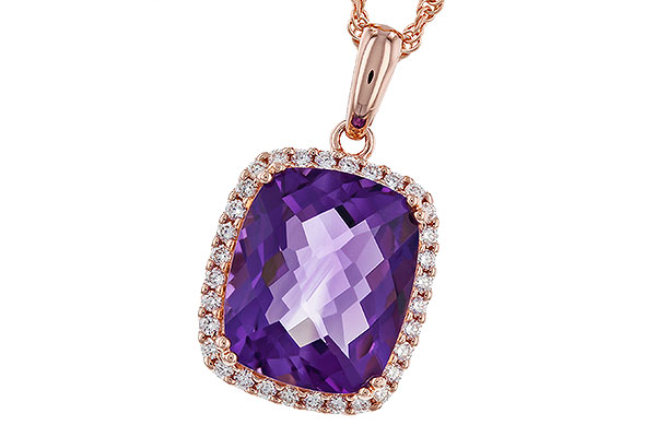 A311-30776: NECKLACE 4.57 AMETHYST 4.81 TGW (12x10MM CU)