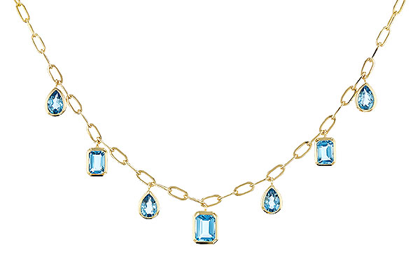 A311-30803: NECKLACE 4.10 TW BLUE TOPAZ (17")