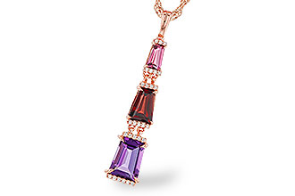 A311-31676: NECKLACE 2.32 SEMI-PREC (PT,GT,AMY) 2.37 TGW