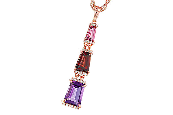 A311-31676: NECKLACE 2.32 SEMI-PREC (PT,GT,AMY) 2.37 TGW