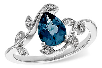 A311-31694: LDS RG 1.20 LONDON BLUE TOPAZ 1.26 TGW (8x6MM LBT)