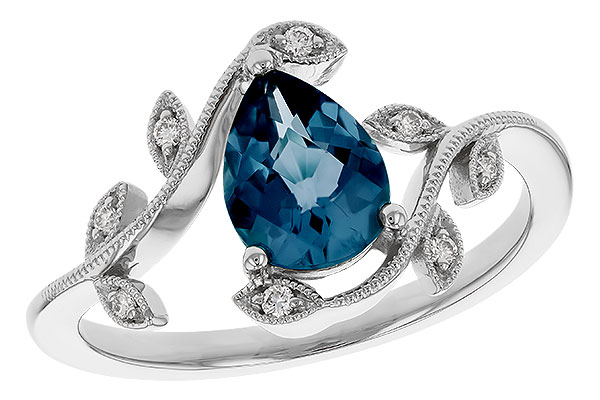 A311-31694: LDS RG 1.20 LONDON BLUE TOPAZ 1.26 TGW (8x6MM LBT)