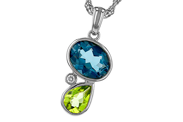 A311-36221: NECKLACE 2.43 SEMI-PREC (PER,LBT) 2.45 TGW