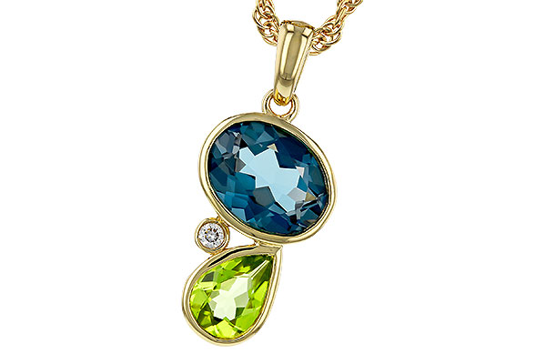 A311-36221: NECKLACE 2.43 SEMI-PREC (PER,LBT) 2.45 TGW