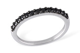 B222-21703: LDS WED RG .29 BLK DIAS TW