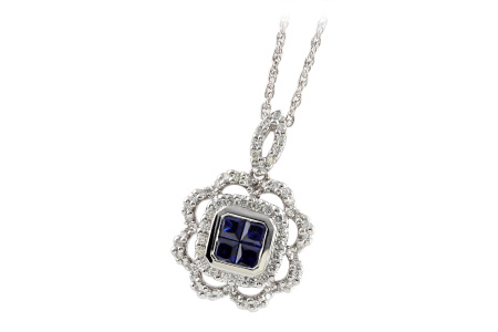 B224-03458: NECK .60 SAPPHIRE .98 TGW