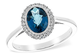 B225-83476: LDS RG 1.27 LONDON BLUE TOPAZ 1.42 TGW