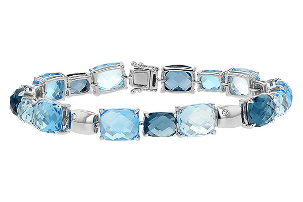 B225-85330: BRACELET 46.75 BLUE TOPAZ 46.80 TGW