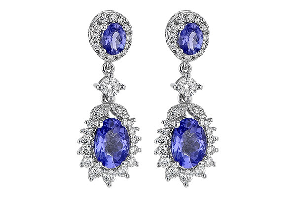 B226-78994: EARR 1.80 TW TANZANITE 2.33 TGW
