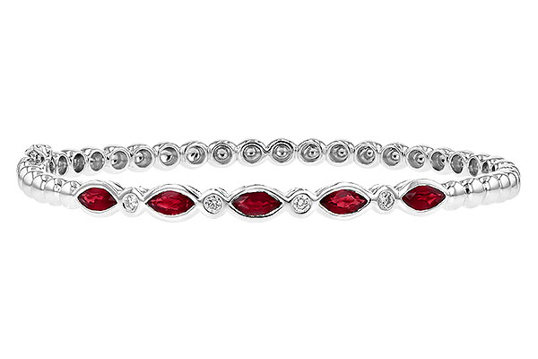 B226-80776: BANGLE 1.50 RUBY 1.63 TGW