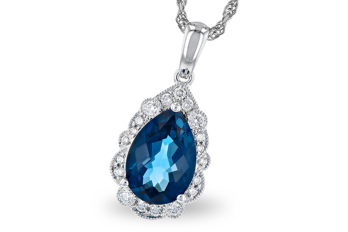 B309-52621: NECK 2.25 LONDON BLUE TOPAZ 2.40 TGW