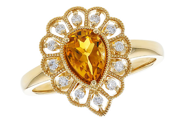 B310-39894: LDS RG .62 CITRINE .75 TGW