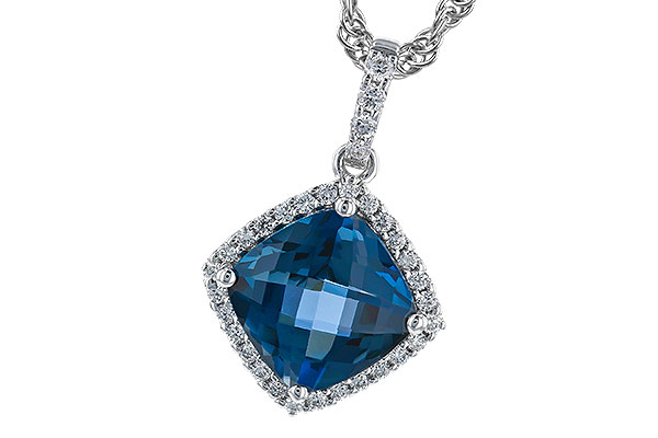 B310-40767: NECK 1.09 LONDON BLUE TOPAZ 1.20 TGW