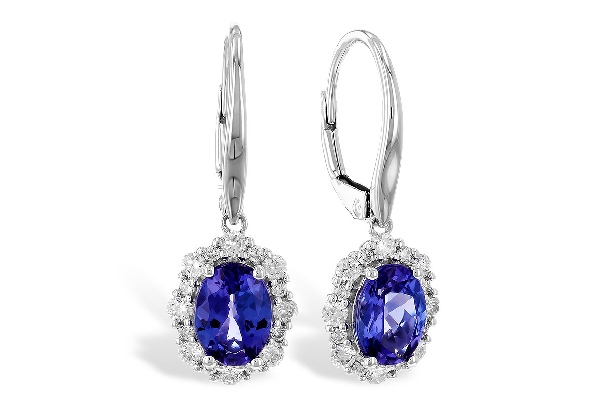 B310-41639: EARR 1.28 TW TANZANITE 1.72 TGW (7x5 OVAL)