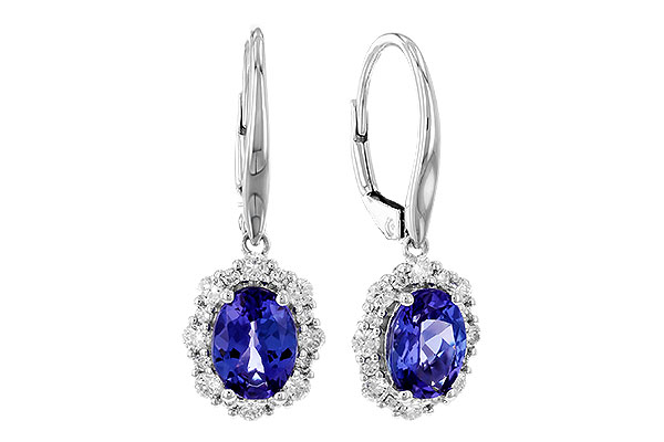 B310-41639: EARR 1.28 TW TANZANITE 1.72 TGW (7x5 OVAL)