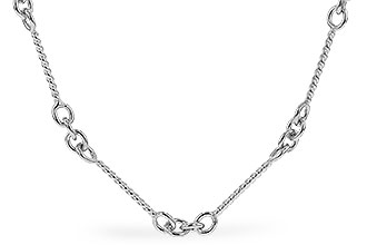 B310-42621: TWIST CHAIN (18IN, 0.8MM, 14KT, LOBSTER CLASP)