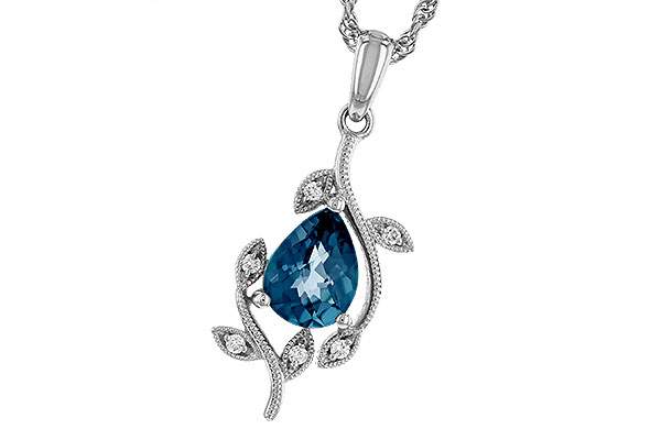 B311-31694: NECK 1.20 LONDON BLUE TOPAZ 1.25 TGW (8x6MM LBT)