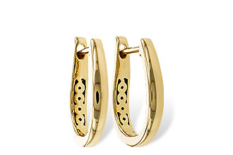 B311-33521: GOLD EARRINGS (15MM)