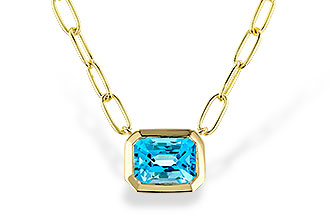 B311-33530: NECKLACE 1.20 SWISS BLUE TOPAZ (18")