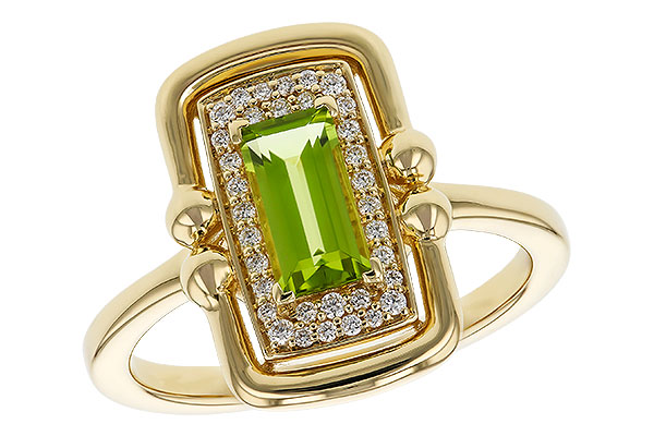 B311-36194: LDS RG .72 PERIDOT .84 TGW (8x4MM PER)