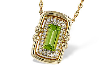 B311-36212: NECKLACE .72 PERIDOT .84 TGW (8x4MM PER)