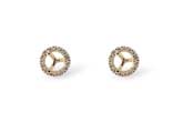 C036-81703: SEMI DIA EARR .12 TW (HOLDS .25 EACH)