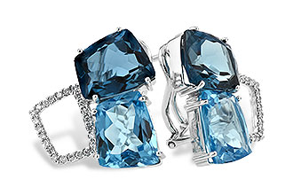 C224-94448: EARR 10.80 BLUE TOPAZ 11.00 TGW