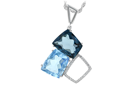 C224-98030: NECK 10.60 BLUE TOPAZ 10.73 TGW