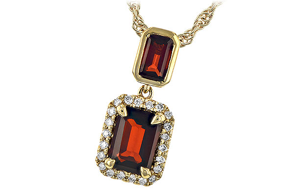 C225-88930: NECK 1.45 TW GARNET 1.56 TGW