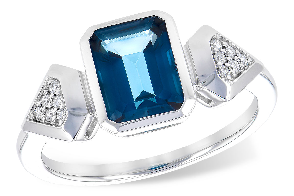 C309-54394: LDS RG 2.03 LONDON BLUE TOPAZ 2.10 TGW