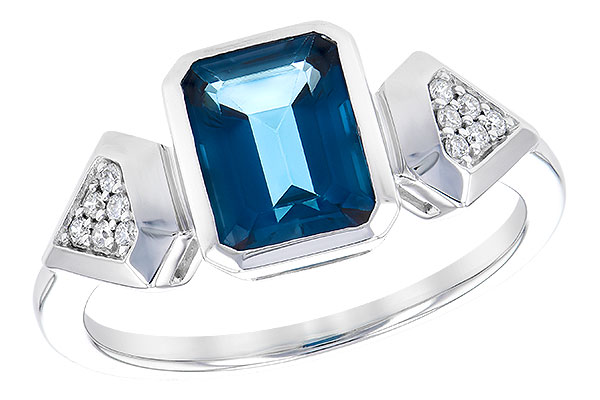 C309-54394: LDS RG 2.03 LONDON BLUE TOPAZ 2.10 TGW