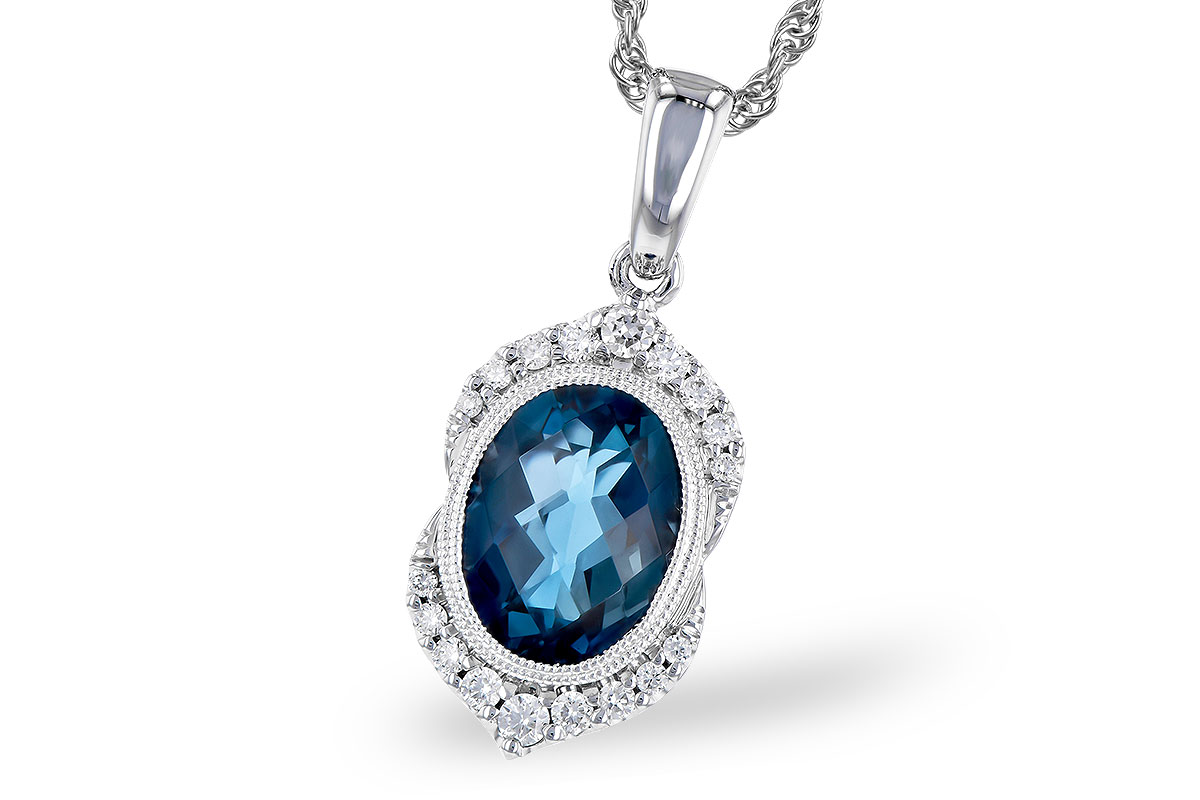 C309-54430: NECK 1.96 LONDON BLUE TOPAZ 2.10 TGW