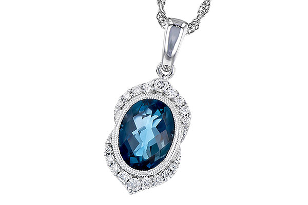 C309-54430: NECK 1.96 LONDON BLUE TOPAZ 2.10 TGW