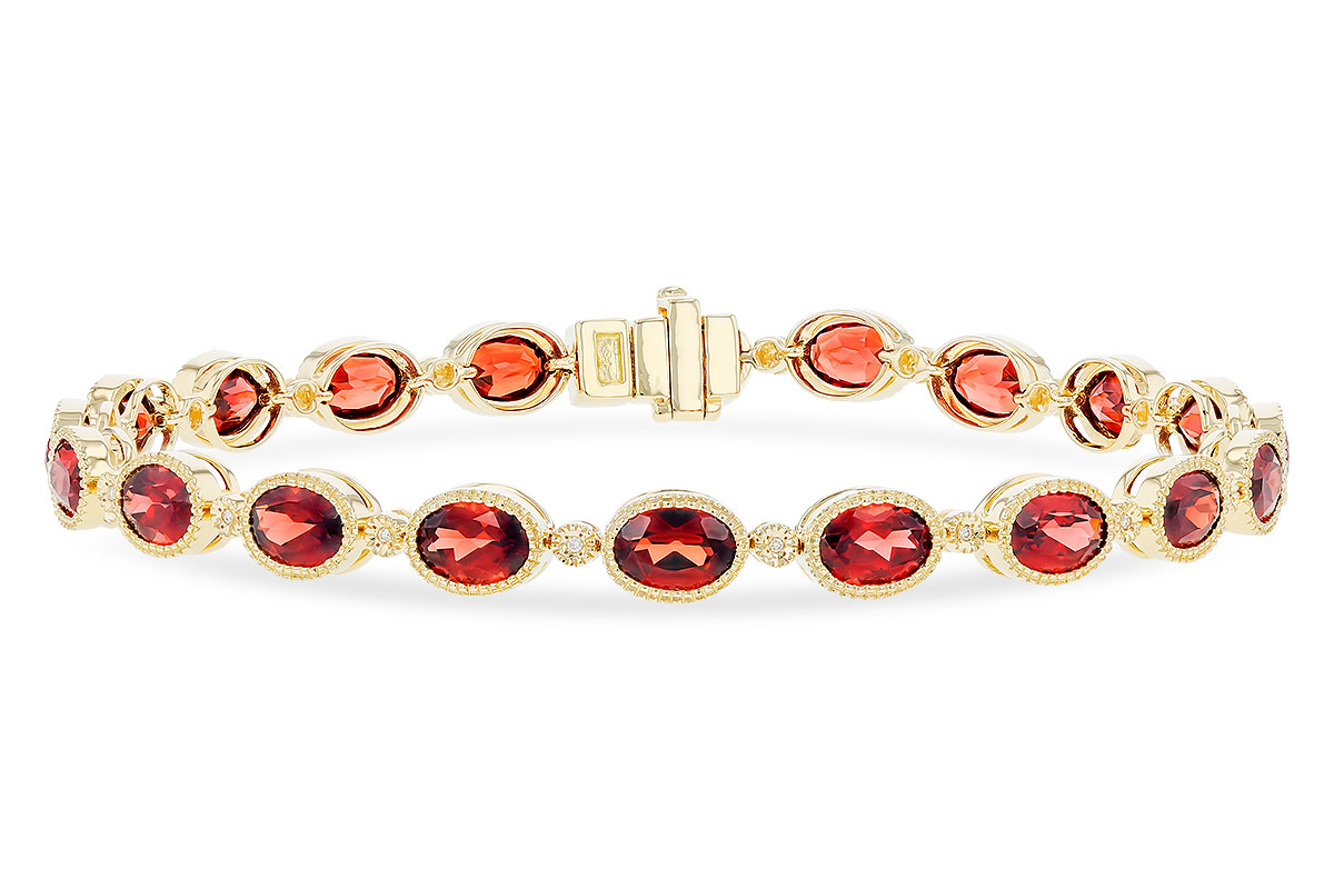 C310-38967: BRACELET 9.22 TW GARNET 9.26 TGW